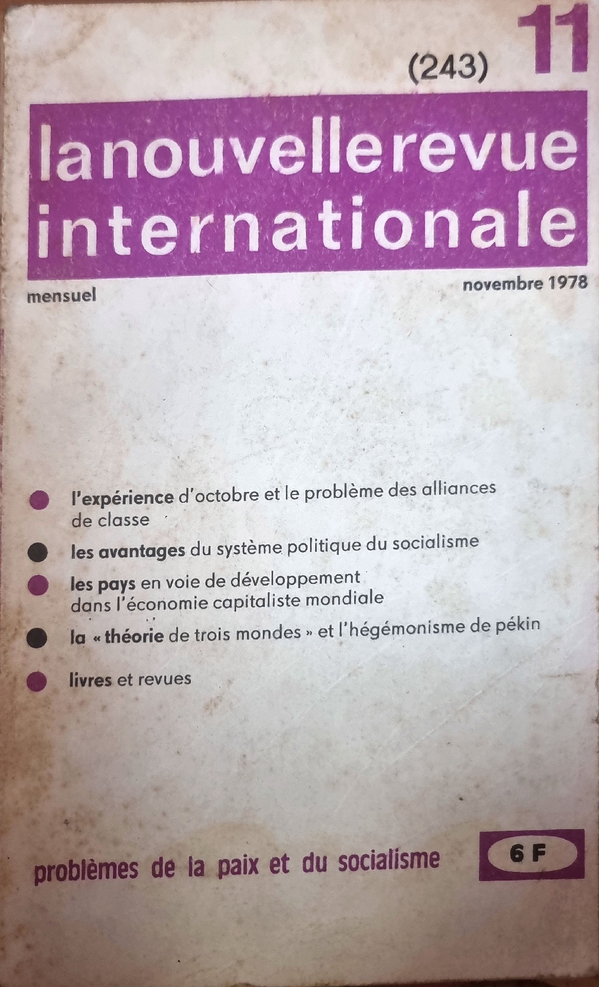 La Nouvelle Revue Internationale