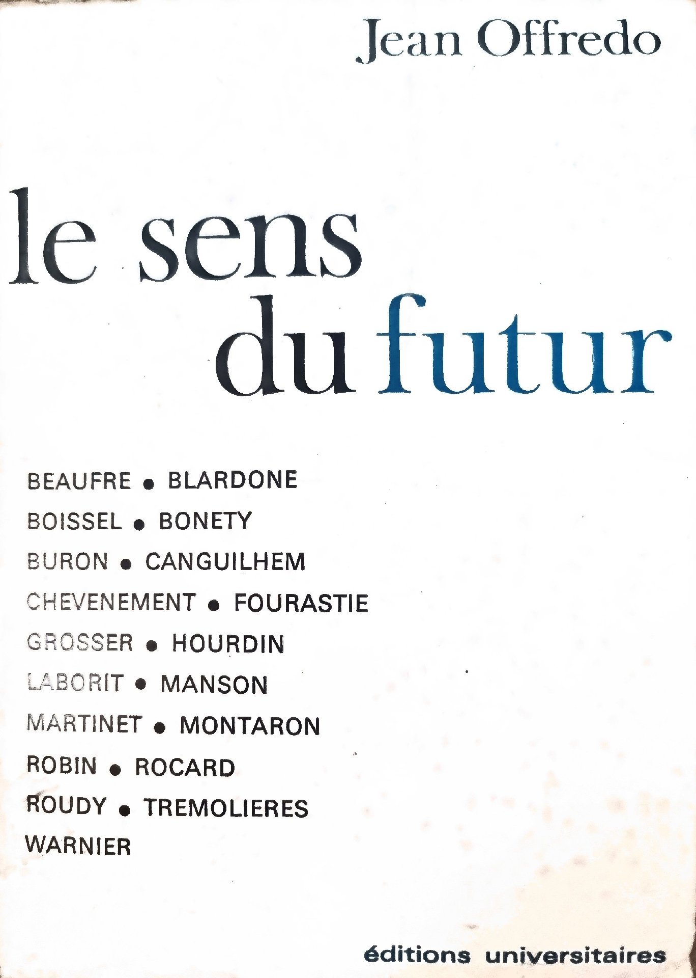 le sens du futur